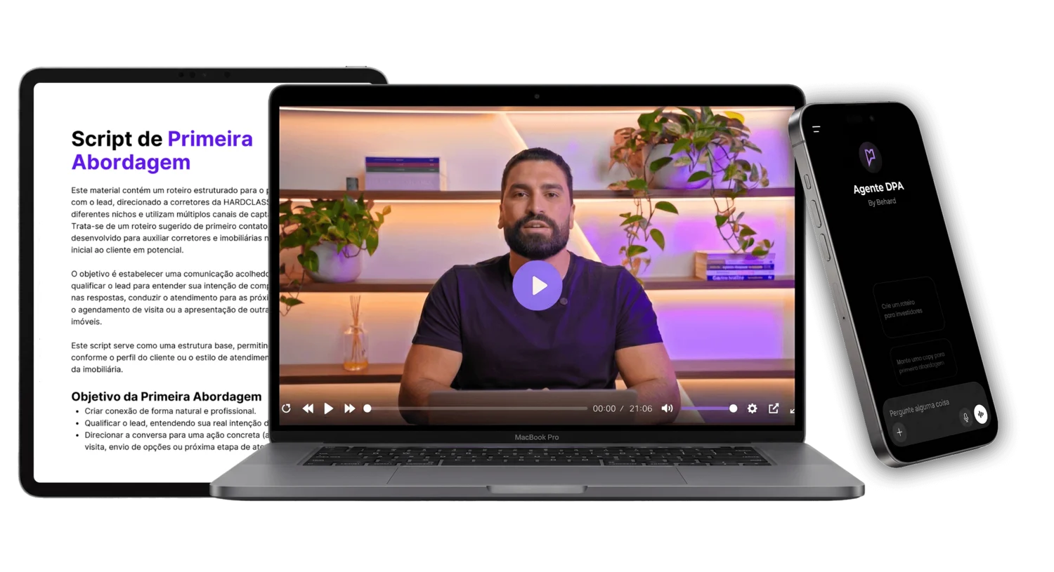 Método D.P.A. — treinamento em vídeo, scripts e o Agente DPA